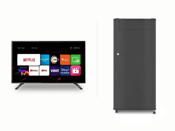 Smart LED TV and Fridge Combo